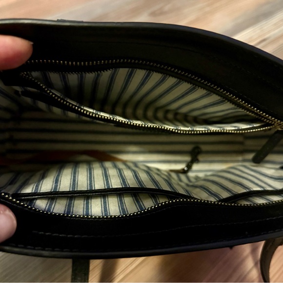 Dooney & Bourke Black Leather Tote - Picture 5 of 12